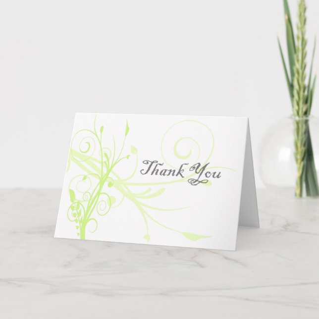 Vintage Fauna Thank You Card (Front)