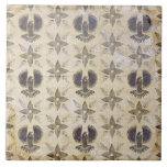 Vintage Faux Eagle Neutral Ceramic Tile<br><div class="desc">Vintage eagle pattern in a neutral rustic color..  Perfect for a farmhouse and country home decor ceramic tile.  100% customer satisfaction with "Zazzle" every day.</div>