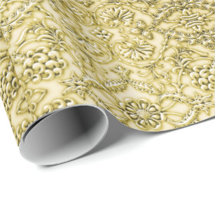 Mosaic Embossed Foil Wrapping Paper - RioGrande