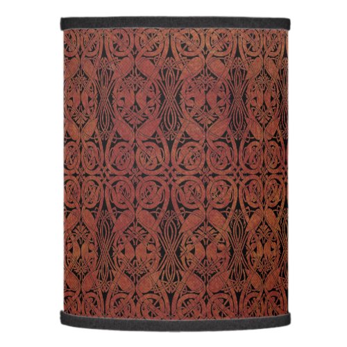 Vintage Faux Leather Celtic Lindisfarne Pattern Lamp Shade