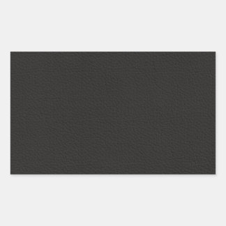 Vintage Faux Leather Rectangular Sticker