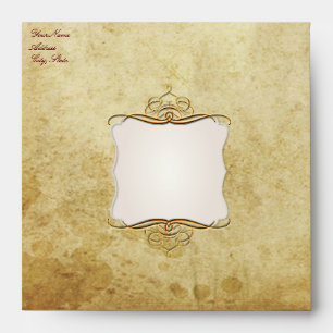 Vintage Faux Parchment Envelope