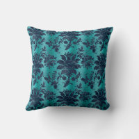Navy and turquoise throw pillows sales