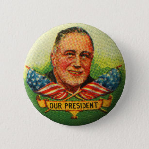 1944 FRANKLIN D ROOSEVELT FDR campaign pin pinback button political presidential 