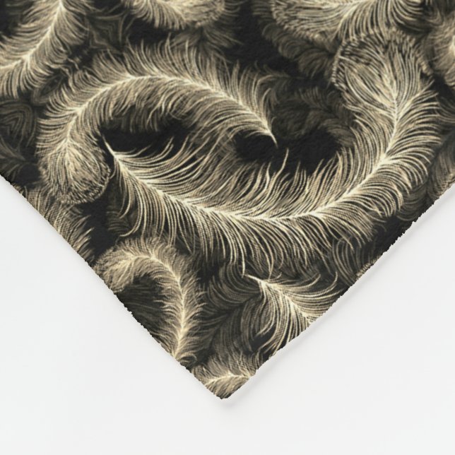 Vintage Feather Pattern Blanket (Corner)
