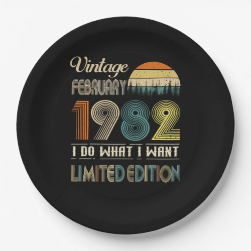 Vintage February 1982 What I Want Limited Edition Paper Plates