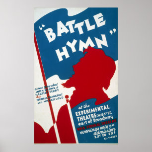 Vintage Federal Theater Project "Battle Hymn" WPA Poster