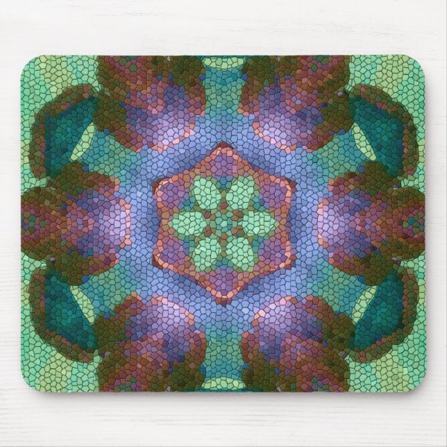 Vintage Feel - Abstract Design - Mosaic Tile Mouse Pad (Front)