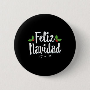 vintage feliz navidad retro mexican christmas span button