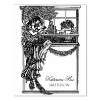 Vintage Feminine Chic Ex Libris Label
