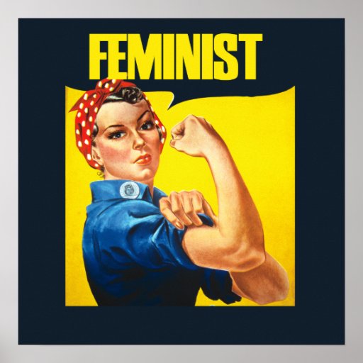 Vintage Feminist Rosie Riveter Poster | Zazzle