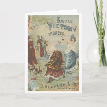 Vintage Fencing Tobacco Ad Note Card by RetroMagicShop at Zazzle