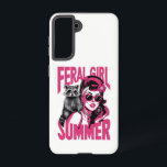 Vintage Feral Girl Summer Opossum Funny Raccoon  Samsung Galaxy S21 Case<br><div class="desc">Vintage Feral Girl Summer Opossum Funny Raccoon</div>