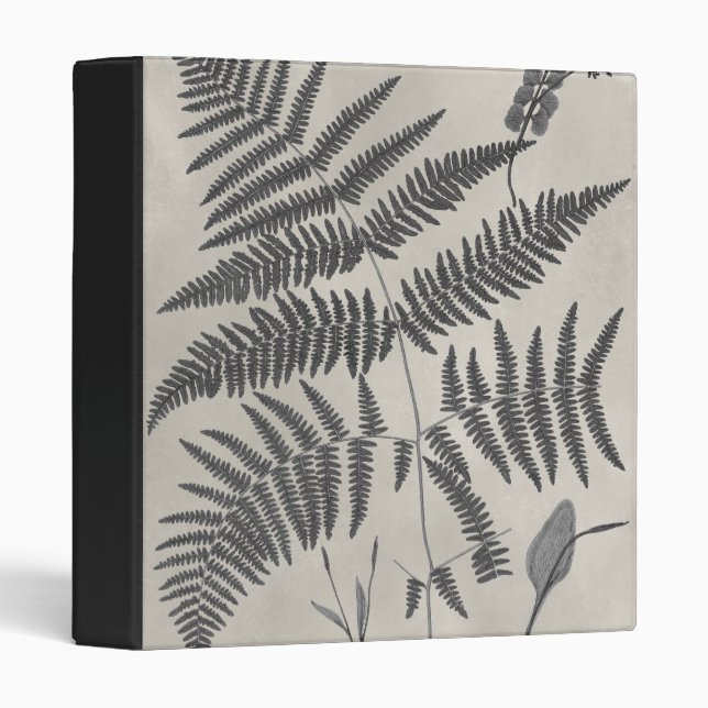 Vintage Ferns 3 Ring Binder (Front/Spine)