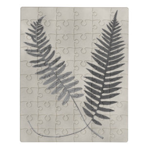 Vintage Ferns Jigsaw Puzzle