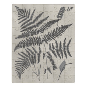 Vintage Ferns Jigsaw Puzzle