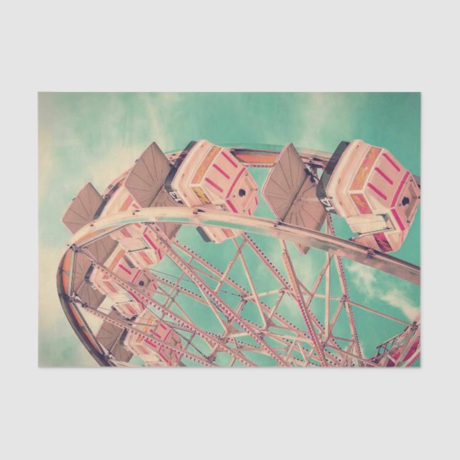 Vintage Ferris Wheel Tissue Paper (Front)