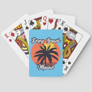 Vintage Ferry Beach Maine Poker Cards