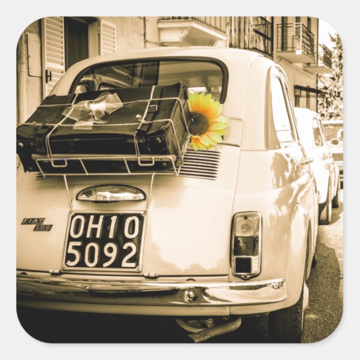 Vintage Fiat 500, Cinquecento in Italy stickers