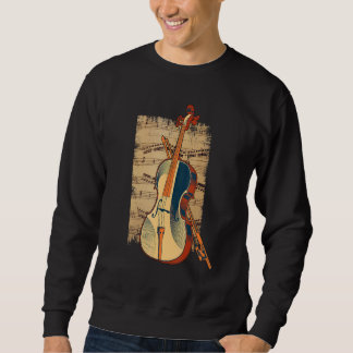 Vintage Fiddle Stringed Instrument Fiddle Violinis Sweatshirt
