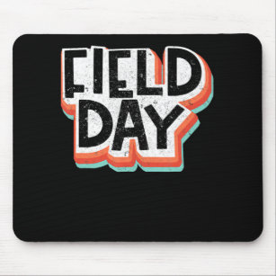 Vintage Field 2022 Day Retro Happy Last Day Of Sch Mouse Pad