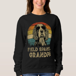 Vintage Field Spaniel Grandpa Dog  Father s Day Sweatshirt