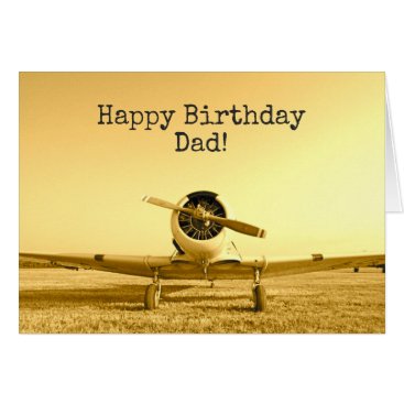 Vintage Fighter Airplane CUSTOM Birthday Card Vintage Fighter Airplane CUSTOM Birthday Card