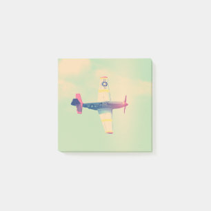 Vintage Fighter Airplane Post-it Notes