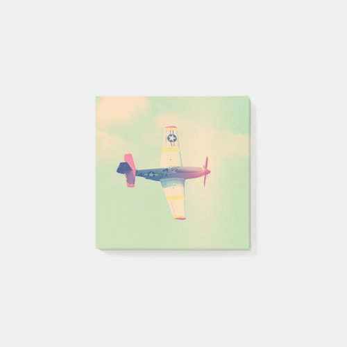 Vintage Fighter Airplane Post_it Notes