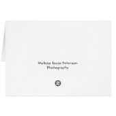 Vintage Fighter Airplane Yellow Birthday Note Card (Back Horizontal)