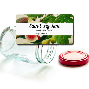 Vintage figs - personalized Jam Label
