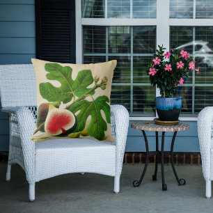 vintage figs throw pillow