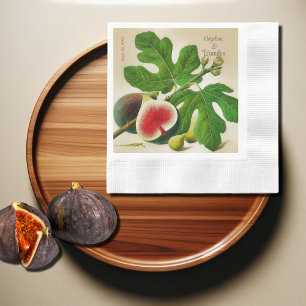 Vintage  figs wedding napkins