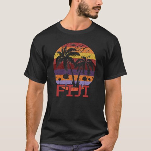 Vintage Fiji Summer Beach Travel T_Shirt