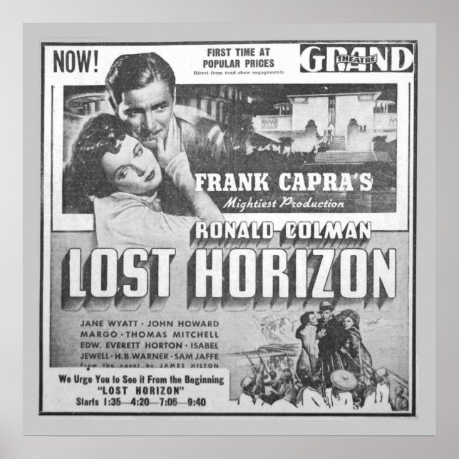 Vintage Film Advert for Ronald Colman Poster (Front)