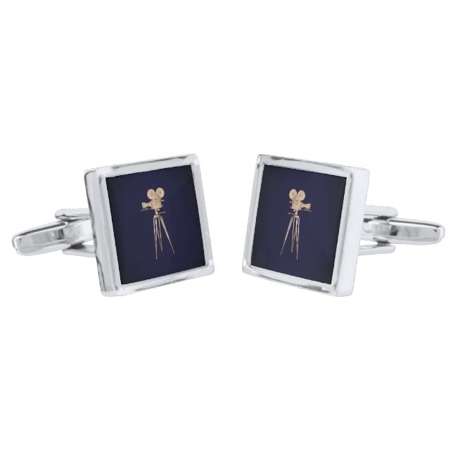 Vintage Film Camera Cufflinks (Angled)