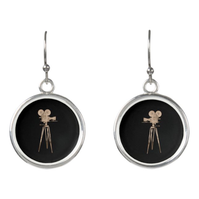 Vintage Film Camera Earrings (Front)