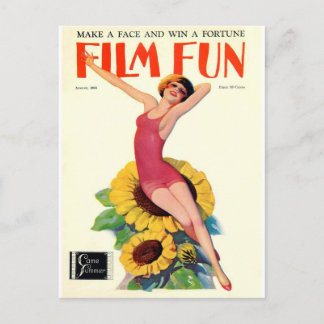 Vintage Film Fun Cover - Bathing Beauty Postcard