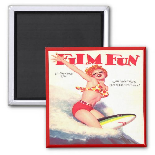 Vintage Film Fun Magazine Magnet