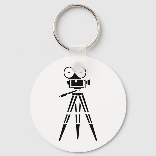 Vintage Film Movie Set Camera Keychain (Front)