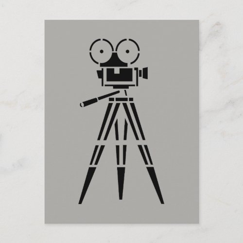 Vintage Film Movie Set Camera Postcard