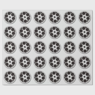 VINTAGE FILM REEL PATTERN Wrapping Paper