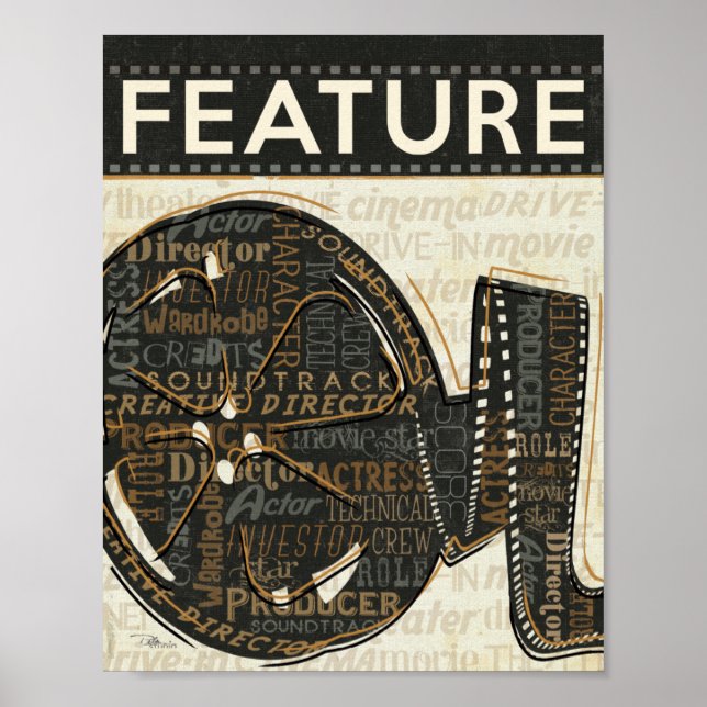 Vintage Film Reel Poster (Front)