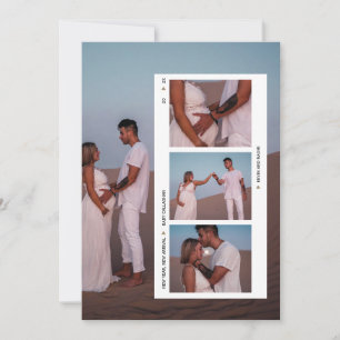 Vintage Film Strip New Year Birth Announcement