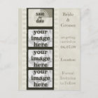 Vintage Film Strip Save the Date Photo Postcards