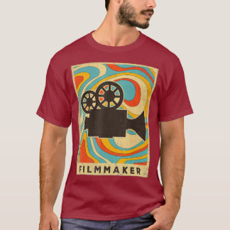 Vintage Filmmaking Retro Poster _nxpl T-Shirt