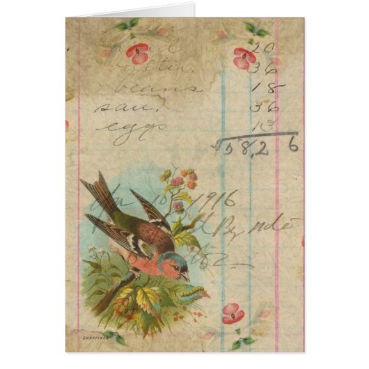 Vintage Finch Cards (Front)