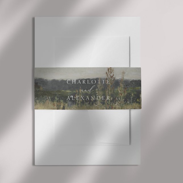 Vintage, Fine Art inspired Invitation Belly Band (Creator Uploaded)