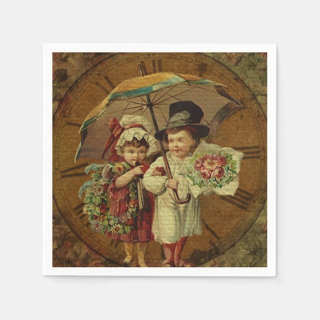 Vintage Fine Art Napkins (Front)