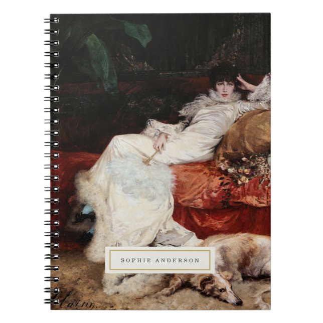 Vintage Fine Art Personalized Notebook (Front)